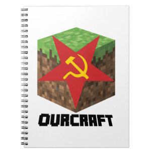 Carnet Gauchiste drôle d'Ourcraft de jeu communiste