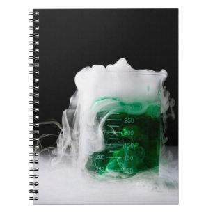 Carnet Gaz de bécher à fluide vert