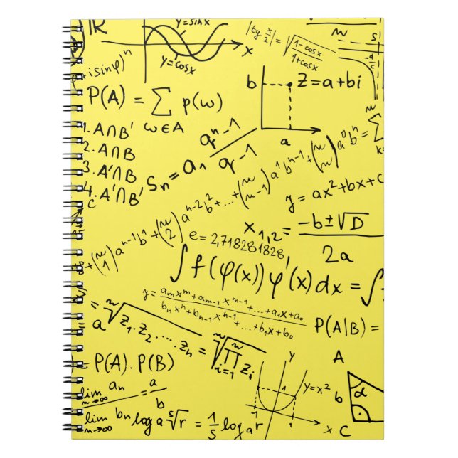 Carnet Geek mathématique, Motif de résolution de problème (Devant)