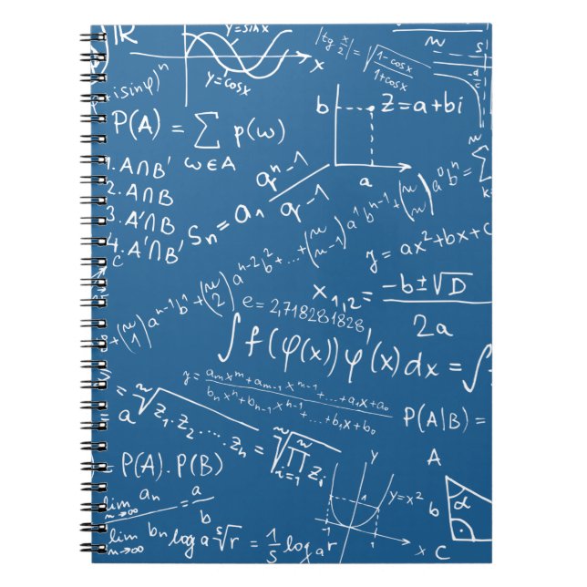 Carnet Geek mathématique, Motif de résolution de problème (Devant)
