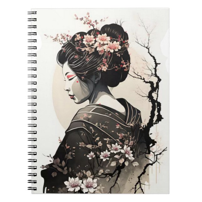 Carnet Geisha japonaise (Devant)