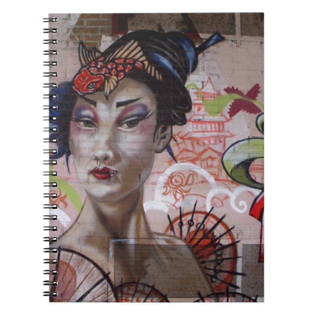 Carnet Geisha Urban Graffiti Street Art (Devant)