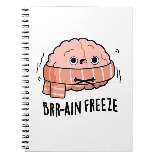 Carnet Gel cérébral drôle Biologie Anatomie Pun (Devant)