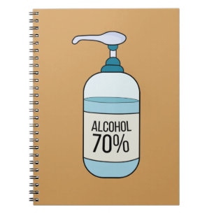 Carnet Gel Sanitizer à la main avec 70% d'alcool