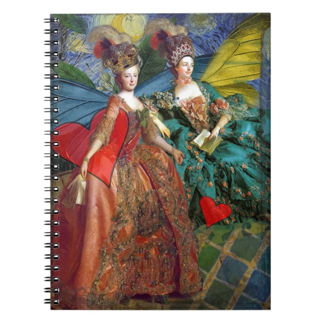 Carnet Gemini gothique classique femme papillon Whimsical (Devant)