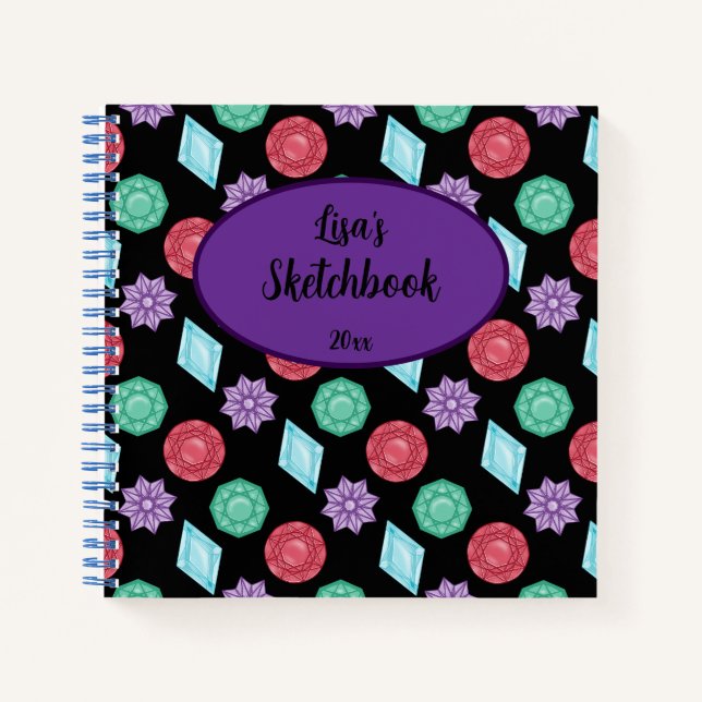 Carnet Gems and Jewels Sketchbook  (Devant)