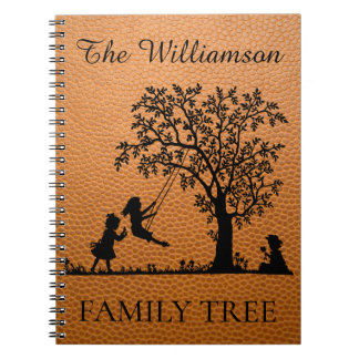 Carnet Généalogie personnalisée Arbre de famille Vintage