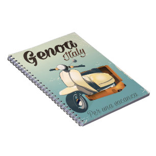 Carnet Gênes Italie Pour un poster vintage de vacances
