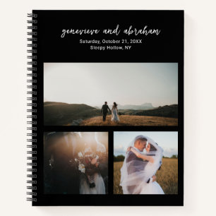 Carnet Genevieve Black Photo Mariage moderne