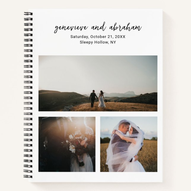 Carnet Genevieve Photographie noir et blanc Mariage moder (Devant)