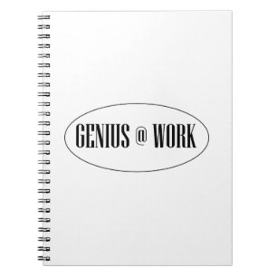 Carnet Génie au logo de travail