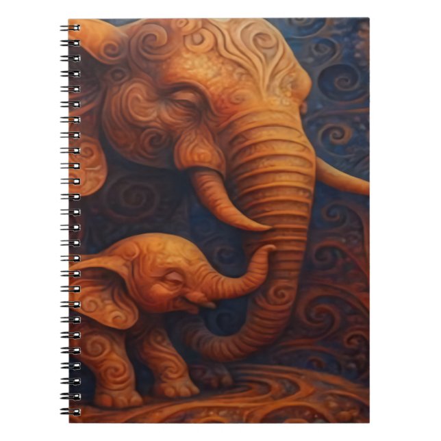 Carnet Gentle Elephants Notebook (Devant)