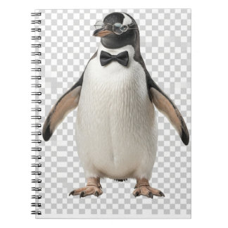 Carnet Gentleman Penguin in Bow Tie and Glasses