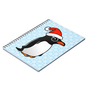 Carnet Gentoo Penguin Père Noël