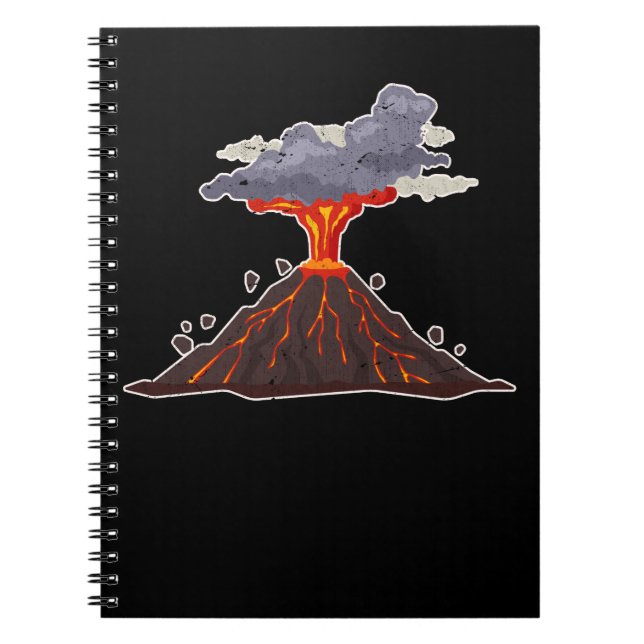 Carnet Géologie de la lave du volcan cool (Devant)