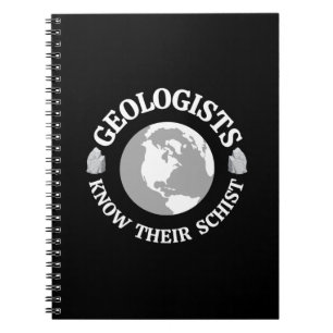 Carnet Géologue Connaît Leur Schiste