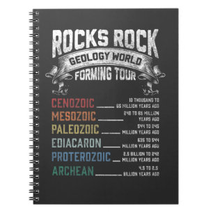 Carnet Géologue de l'humour de Funny Geology Rock