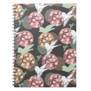 Carnet Geometric Spring Nature and Animal Pattern Art Not