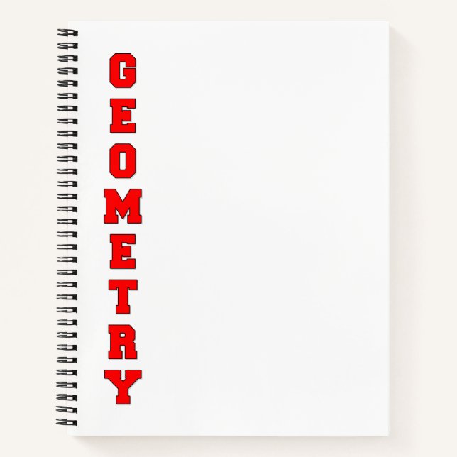 Carnet Géométrie (Devant)