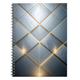 Carnet Géométrie dorée Marbre Luxe Motif