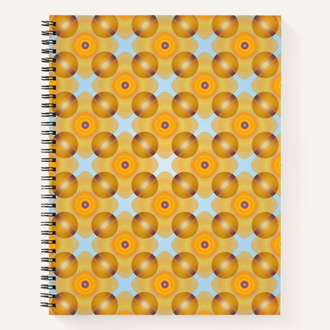 Carnet Géométrique jaune inhabituel (Devant)