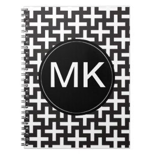 Carnet Géométrique noir et blanc