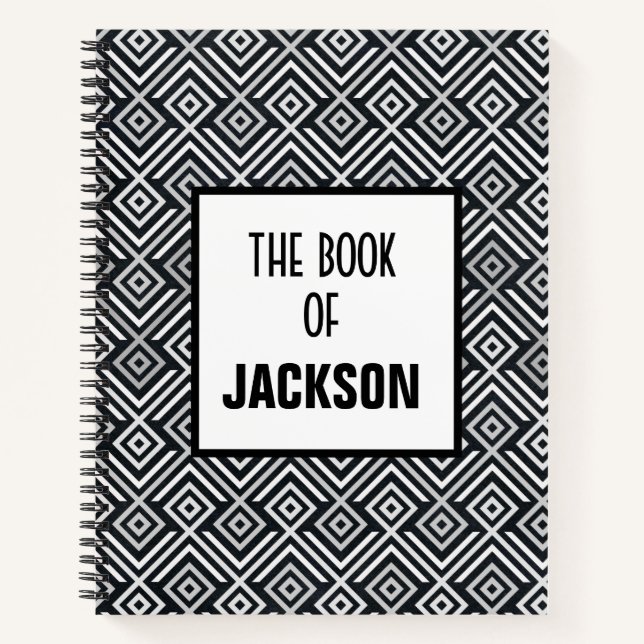 Carnet Géométrique personnalisée (Devant)