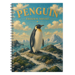 Carnet GeoSaga Rivage Gelé Pingouin Aquarelle