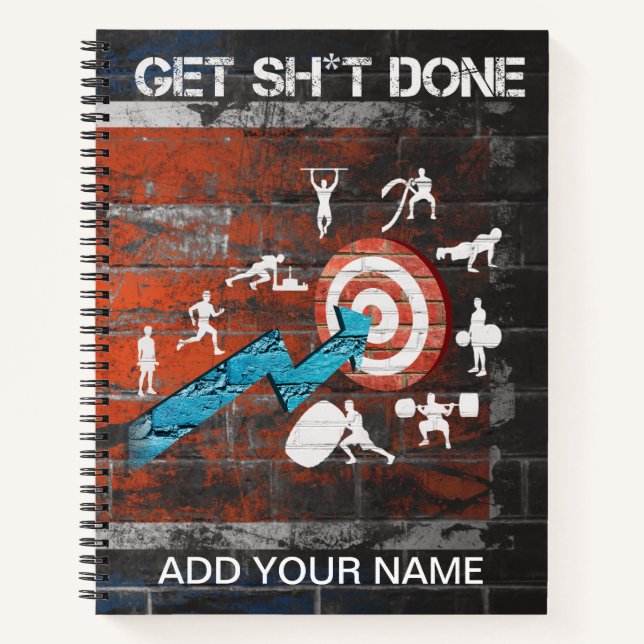 Carnet Get it Done Motivation Fitnes Workout (Devant)