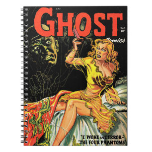 Carnet Ghost Vintage Horror Comics Lady Jaune