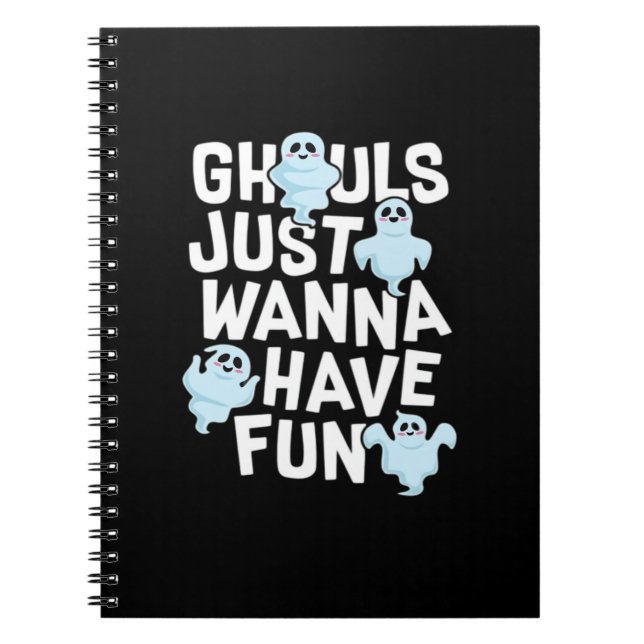 Carnet Ghouls veut juste s'amuser amusant et Slogan (Devant)