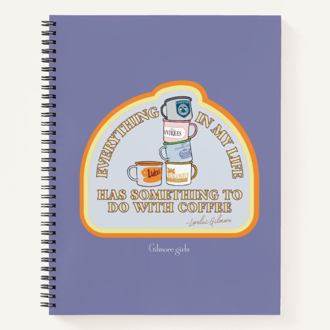 Carnet Gilmore Girls | Graphique des devis de café (Devant)
