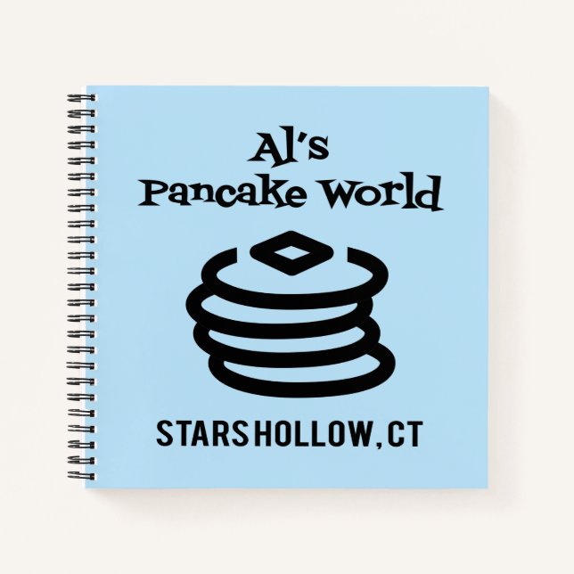 Carnet Gilmore Girls | Logo d'Al's Pancake World (Devant)
