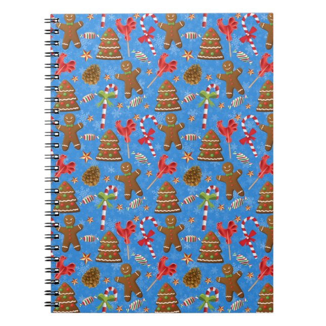 Carnet Gingerbread Man, Candy et lollipop (Devant)