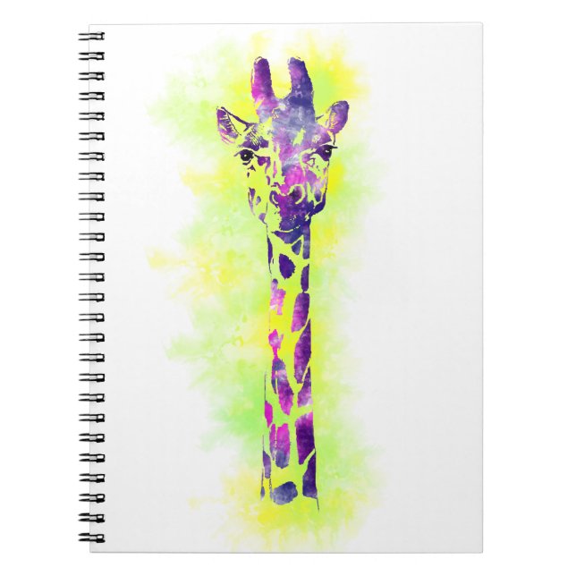 Carnet Girafe 2 d'aquarelle (Devant)