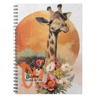 Carnet Girafe "Oh Darling You Can Be Anything"