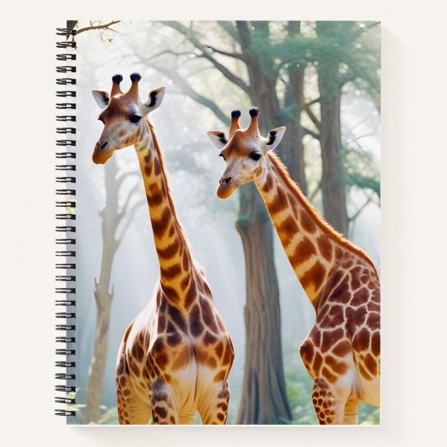 Carnet Giraffe Animal Nature Faune Affection Soin (Devant)