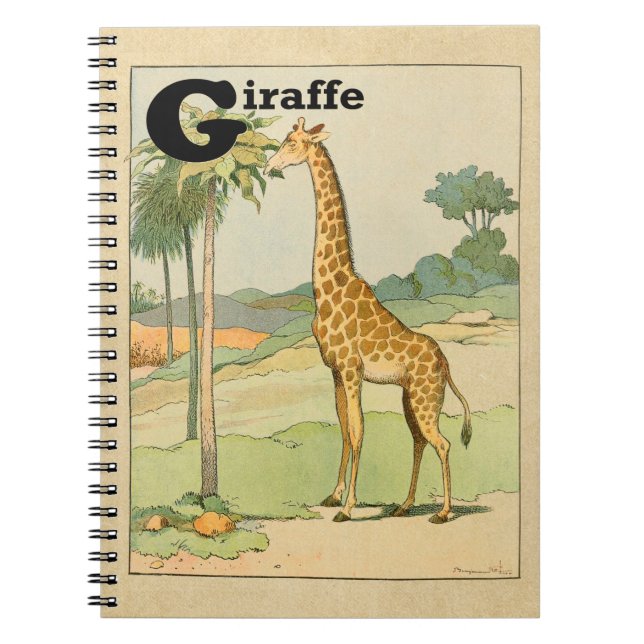 Carnet Giraffe dans le désert (Devant)