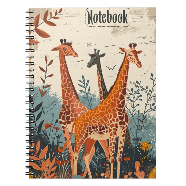 Carnet Giraffe Vintage (Devant)