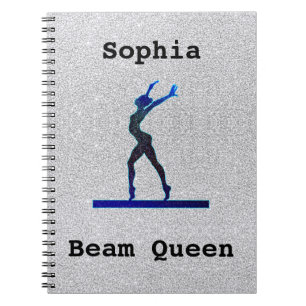 Carnet Girls Gymnastics Beam Queen Faux Glitter 