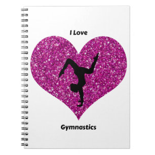 Carnet Girls I Love Gymnastique Spiral Notebook