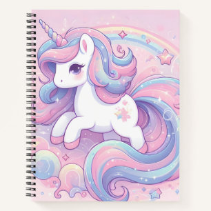 Carnet Girls mignonne Rainbow Unicorn