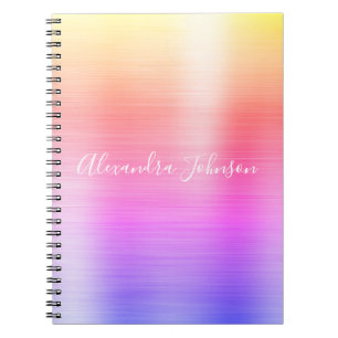 Carnet Girly professionnel d'aluminium en pastel