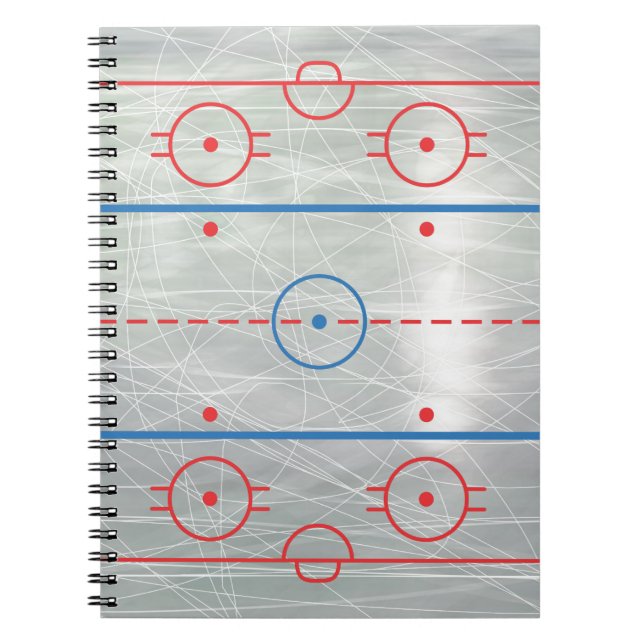 Carnet Glace de piste d'hockey (Devant)