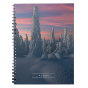 Carnet Glace et neige Arbres couverts de neige, Laponie