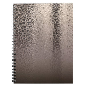 Carnet Glamour Abstrait Moderne Argent Rose Gold Teinté D