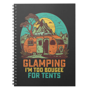 Carnet Glamping Je Suis Trop Boujee Pour Les Tentes Rétro