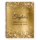 Glittery Gold Foil Graduation Invité