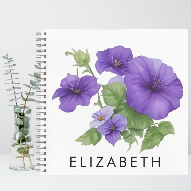 Carnet Gloire du matin Mois de naissance Fleur personnali (Créateur téléchargé)