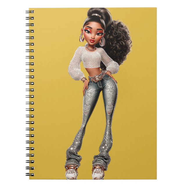 Carnet Glow Getter Mustard Spiral Photo Notebook (Devant)